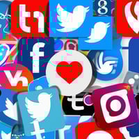 collage of social media logos